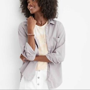 Aerie 100% Cotton Every Any Day Casual Single Pocket Button Down Shirt